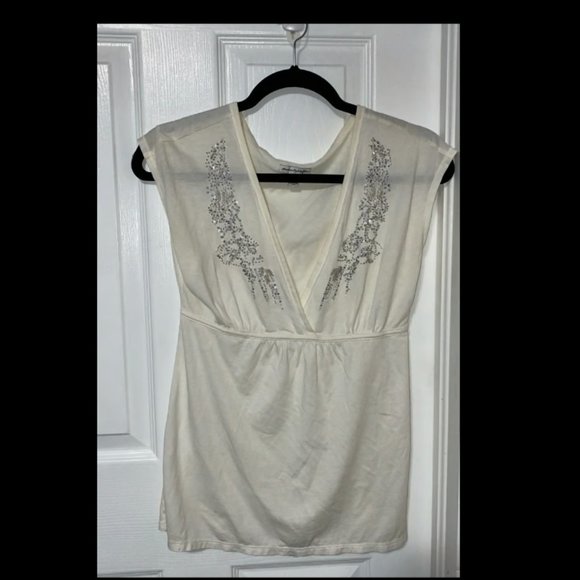 Size Small American Eagle Outfitters White Blouse, office/business shirt top - Picture 1 of 5
